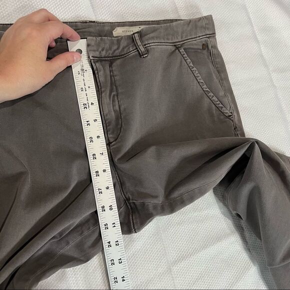 Anthropologie Pilco and the Letterpress Hyphen Wide Crop Leg Gray Pants - Picture 4 of 9